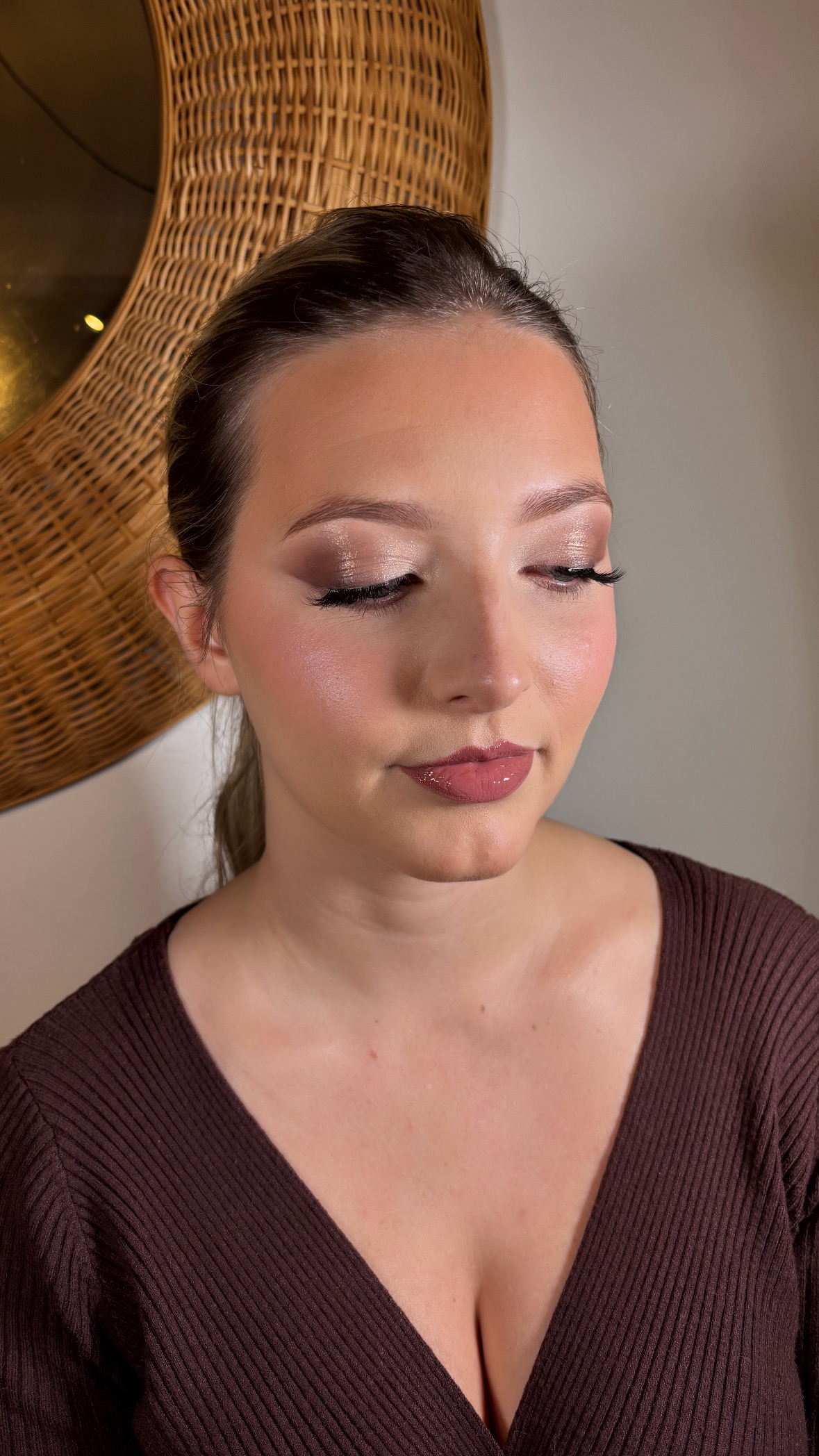 Portrait maquillage, visage en gros plan